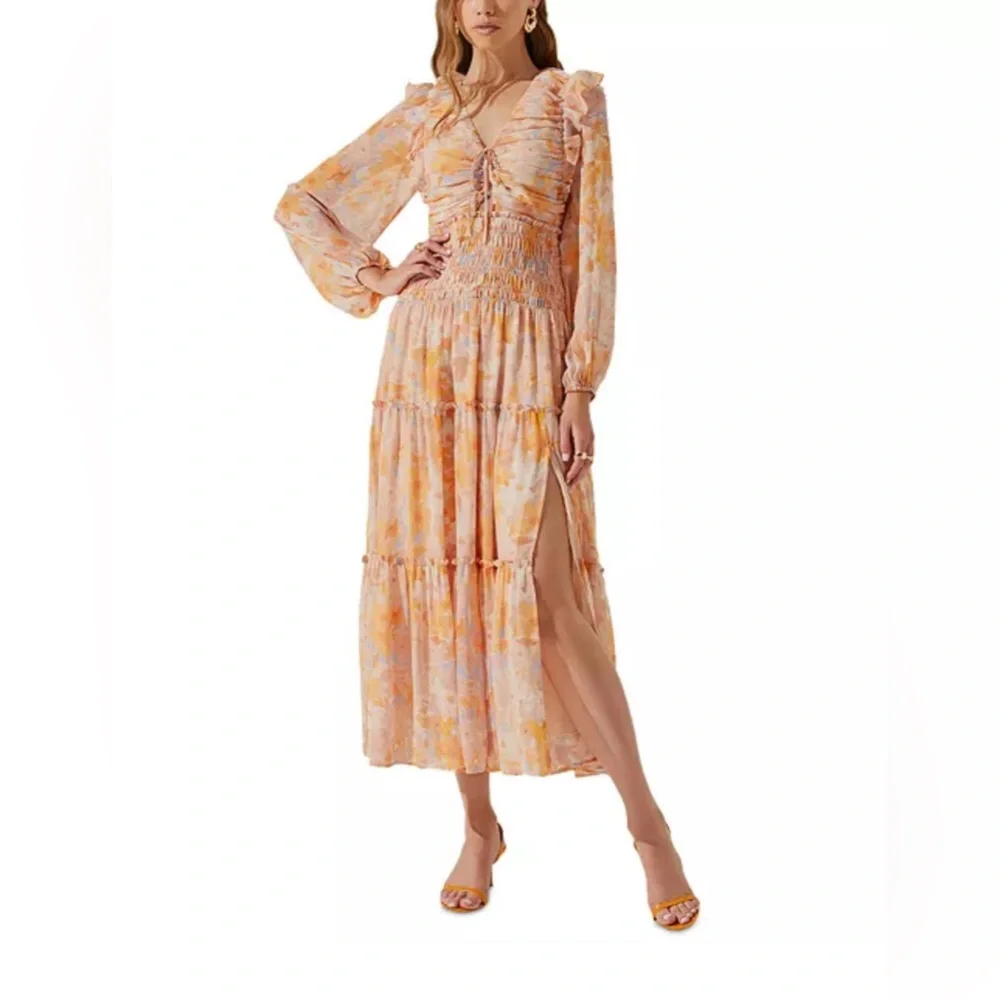 ASTR The Label Eloraina Ruffled Maxi Dress - Picture 1 of 10